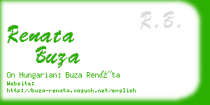 renata buza business card